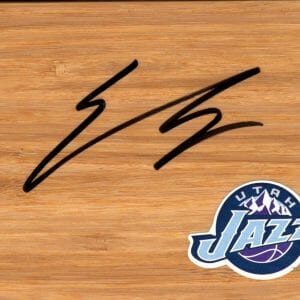 Utah Jazz Enes Kanter Signed Floorboard COA