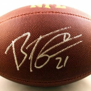 Miami Dolphins Brent Grimes Signed Full Size NFL Composite Football COA