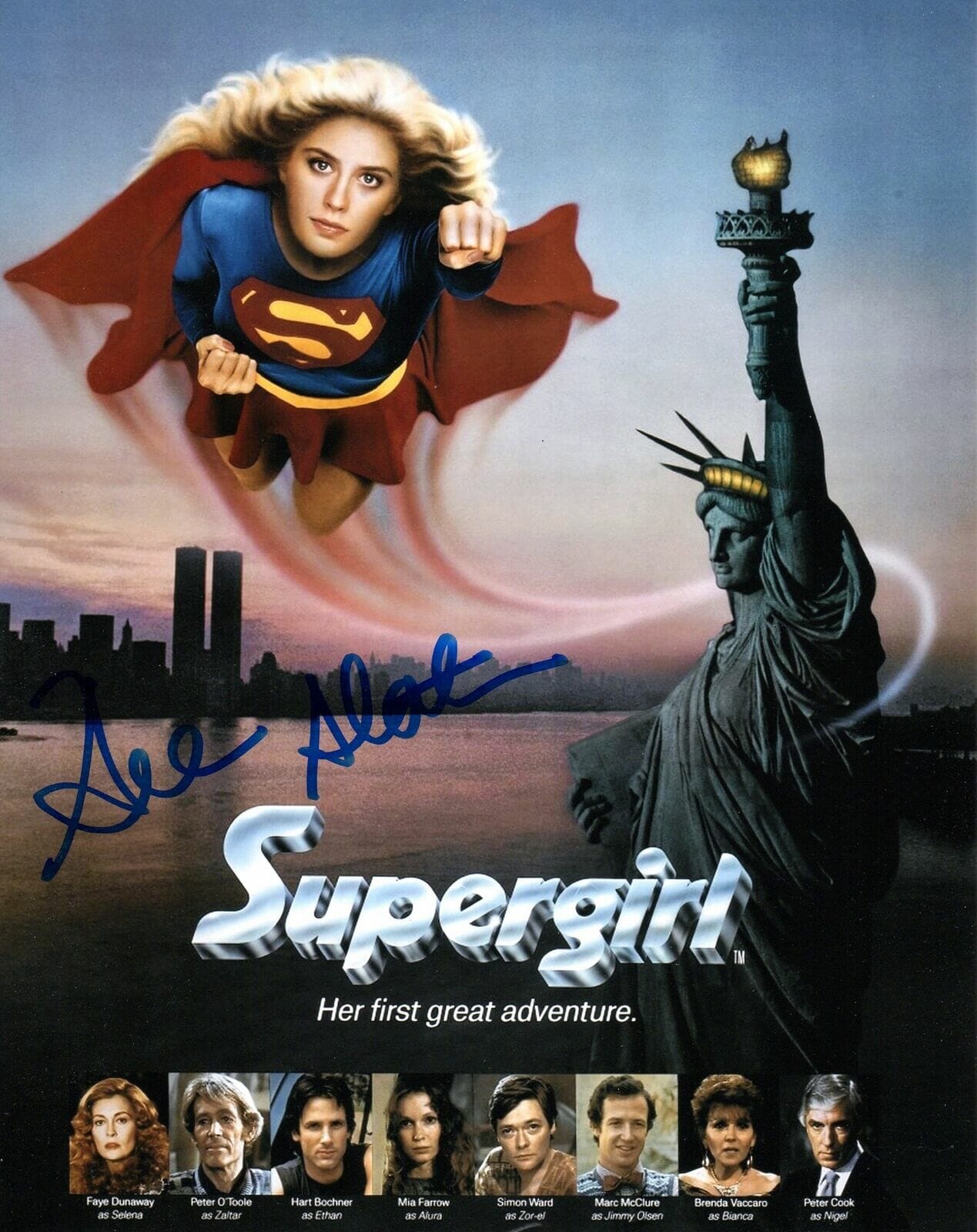 Supergirl Helen Slater Signed 8x10 Photo COA | Autographia