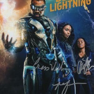 Black Lightning Signed 11x14 Photo Cress Williams Nafessa China McClain COA