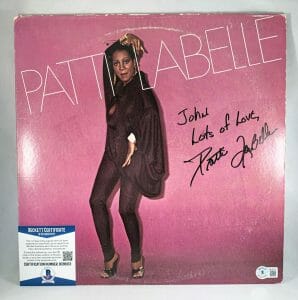 PATTI LABELLE SIGNED VINYL LP ALBUM BECKETT BAS COA COLLECTIBLE MEMORABILIA