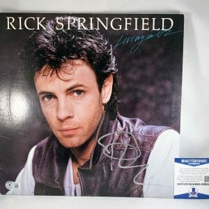 Rick Springfield Signed Vinyl LP Album Jessies Girl Beckett BAS COA