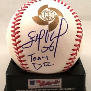 Miami Marlins Edinson Volquez Signed 2017 WBC Baseball Team DR COA