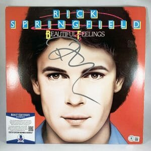 Rick Springfield Signed Vinyl LP Album Jessies Girl Beckett BAS 1 COA
