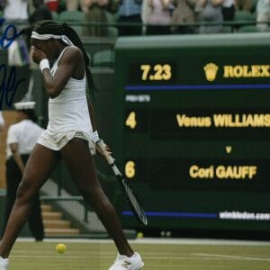 Cori Coco Gauff Signed 11x14 Photo Beckett BAS Wimbledon Tennis Phenom 1 COA