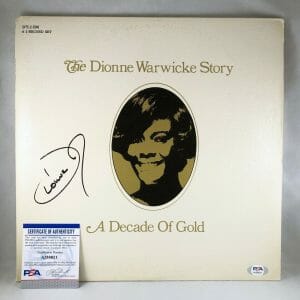 Dionne Warwick Signed Vinyl LP Album PSA/DNA COA