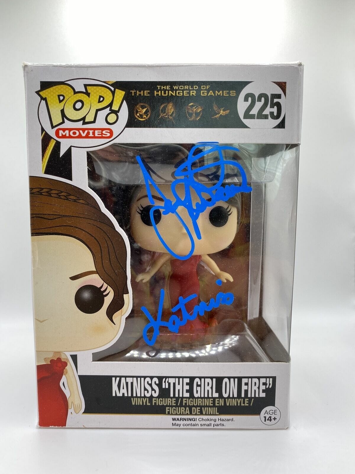 Jennifer Lawrence Signed Funko Pop Hunger Games Katniss Girl On Fire ...