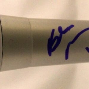 Bebe Rexha Signed Microphone Black Cards Pete Wentz COA