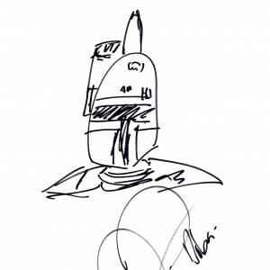 Daniel Logan Signed 8.5x11 Sketch Star Wars Boba Fett COA