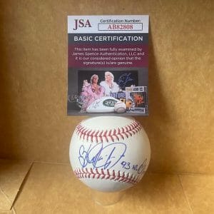 BEN RIVERA PHILLIES 93 NL CHAMPS SIGNED AUTOGRAPHED M.L. BASEBALL JSA AB82808