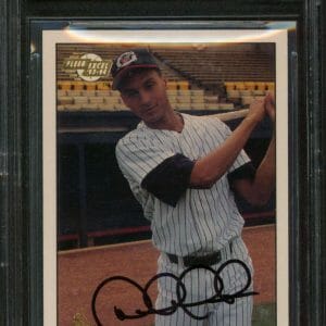 Yankees Derek Jeter Signed 1993 Excel #106 Rookie Card Auto 10! BAS Slabbed