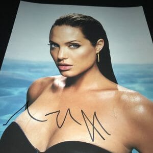 ANGELINA JOLIE SIGNED AUTOGRAPH 11x14 PHOTO SEXY BABE SWIMSUIT COA