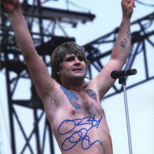 OZZY OSBOURNE SIGNED 11X14 PHOTO BLACK SABBATH AUTOGRAPH BECKETT WITNESS HOLO 10