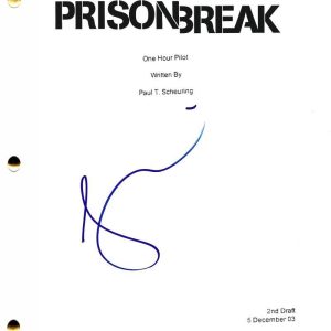 SARAH WAYNE CALLIES SIGNED PRISON BREAK PILOT SCRIPT AUTHENTIC AUTOGRAPH HOLO
