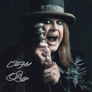 OZZY OSBOURNE SIGNED 11X14 PHOTO BLACK SABBATH AUTOGRAPH BECKETT WITNESS HOLO 27