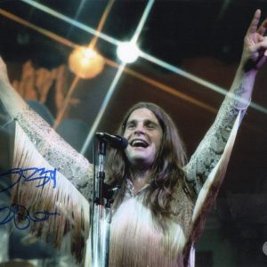 OZZY OSBOURNE SIGNED 11X14 PHOTO BLACK SABBATH AUTOGRAPH BECKETT WITNESS HOLO 35