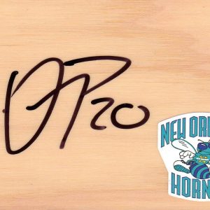 New Orleans Pelicans Quincy Pondexter Signed FloorBoard COA