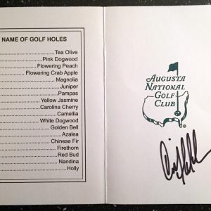 Craig Stadler Signed Masters Scorecard Masters Champion COA
