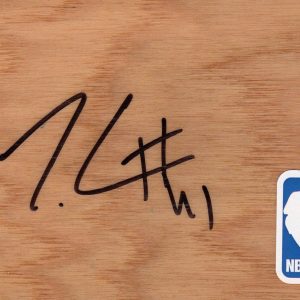 Utah Jazz Trey Lyles Signed FloorBoard COA