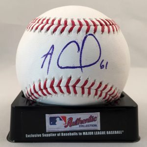 Miami Marlins Adam Conley Signed Authentic MLB Baseball COA