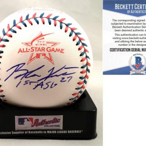 Washington Nationals Brandon Kintzler Signed 2017 All Star Baseball Beckett BAS