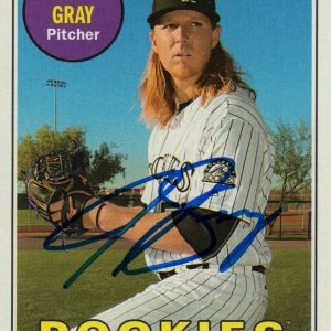 Colorado Rockies Jon Gray Signed 2018 Topps Heritage Trading Card #274 COA