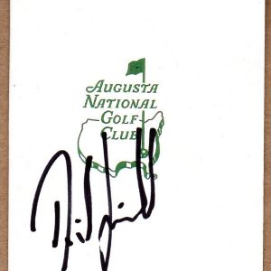 Golfer David Lingmerth Signed Masters Scorecard COA