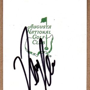 Danny Lee Signed Masters Scorecard COA