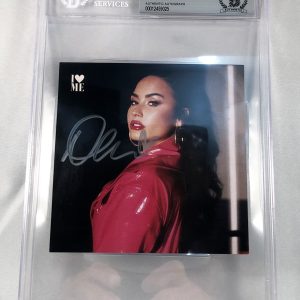 Demi Lovato Signed CD Cover 1 Beckett BAS COA