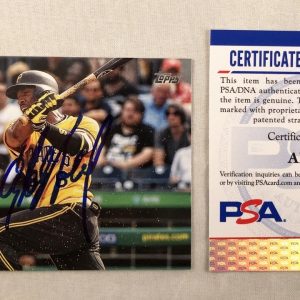 Pittsburgh Pirates Starling Marte Signed Trading Card 2020 Topps #183 PSA/DNA...