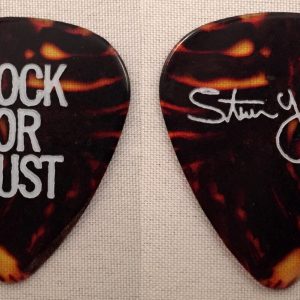 Stevie Young Authentic 2016 AC/DC Tour Used Guitar Pick Angus Young COA