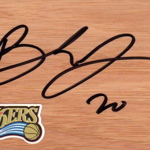Philadelphia 76ers Brandon Davies Signed FloorBoard COA