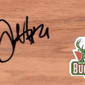 Milwaukee Bucks John Henson Signed FloorBoard COA