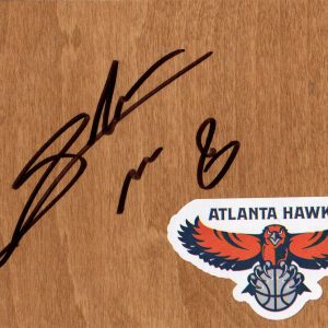 Atlanta Hawks Shelvin Mack Signed Floorboard COA