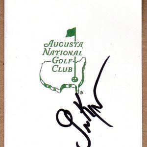 Golfer Soren Kjeldsen Signed Masters Scorecard COA