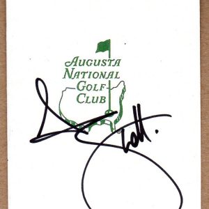 Masters Champion Golfer Adam Scott Signed Masters Scorecard COA