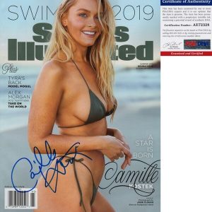 Camille Kostek Signed Magazine 2019 SI Swimsuit Issue PSA/DNA 3 COA