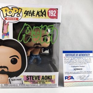 Steve Aoki Signed Funko Pop PSA/DNA 1 COA