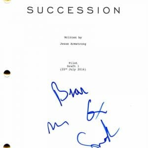 BRIAN COX & SARAH SNOOK SIGNED AUTOGRAPH SUCCESSION FULL PILOT SCRIPT VERY RARE!