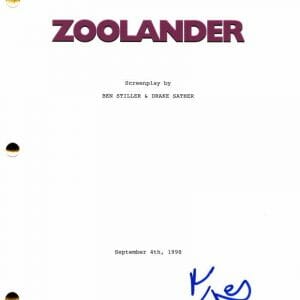 BEN STILLER SIGNED AUTOGRAPH ZOOLANDER FULL MOVIE SCRIPT - W/ OWEN WILSON RARE!