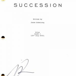 NICHOLAS BRUAN SIGNED AUTOGRAPH SUCCESSION FULL PILOT SCRIPT - GREG HIRSCH RARE!