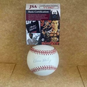 RAMON MARTINEZ DODGERS VINTAGE MINT SIGNED AUTO N.L. BASEBALL JSA VV20827