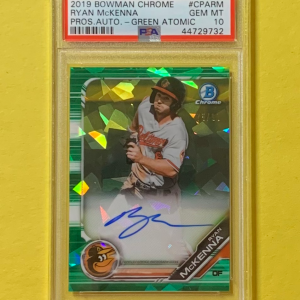 2019 BOWMAN CHROME RYAN MCKENNA GREN ATOMIC AUTO /99 #CPA-RM PSA GEM MT 10