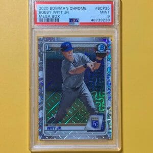 2020 BOWMAN CHROME MEGA BOX BOBBY WITT JR #BCP25 MINT PSA 9 ROYALS 1ST BOWMAN