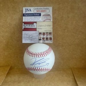 KEONI CAVACO MINNESOTA TWINS SIGN DEBUT SIGNED AUTO M.L. BASEBALL JSA SD140093