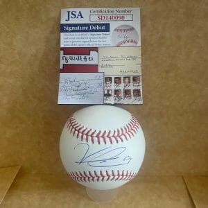 KEONI CAVACO MINNESOTA TWINS SIGN DEBUT SIGNED AUTO M.L. BASEBALL JSA SD140090