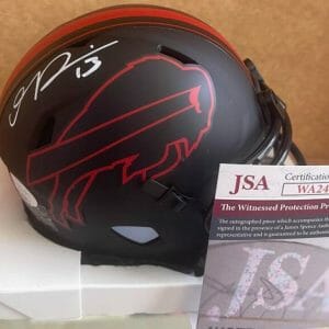 GABRIEL DAVIS BUFFALO BILLS SIGNED AUTOGRAPHED ECLIPSE MINI HELMET JSA WA240169