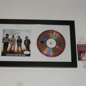 ROBBY KRIEGER SIGNED FRAMED WAITING FOR THE SUN CD THE DOORS JSA COA