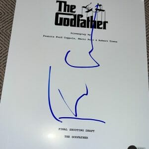 FRANCIS FORD COPPOLA SIGNED AUTOGRAPH MOVIE SCRIPT THE GODFATHER BECKETT BAS E