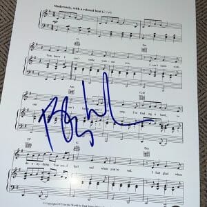 BARRY MANILOW SIGNED AUTOGRAPH SHEET MUSIC CANT SMILE WITHOUT YOU BECKETT BAS E